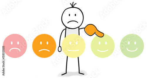 Schlecht Meinung Figur