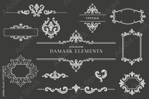 High Quality Damask Design Elements photo