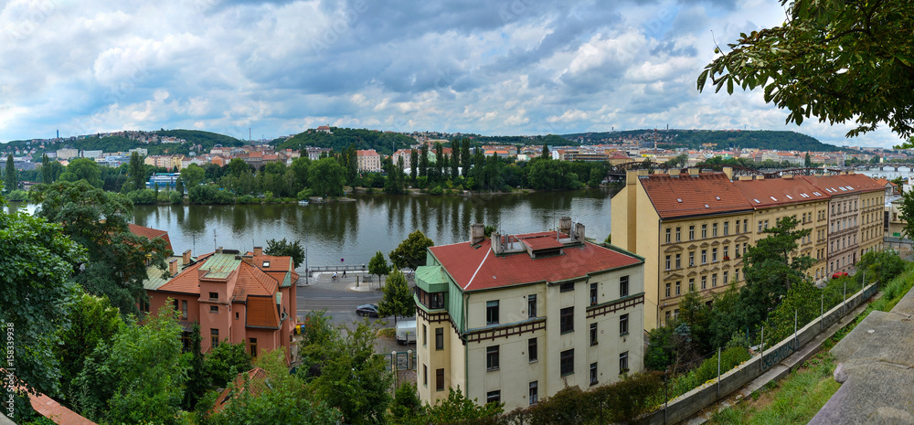 Prague, Czech Republic, CIRCA, 2015, View of Prague - Panorama