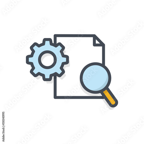 Seo Business website Search Engine Optimisation Colored Icon