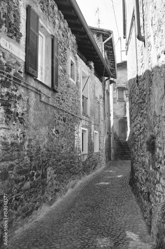 Asso  Como  Italy   typical old street