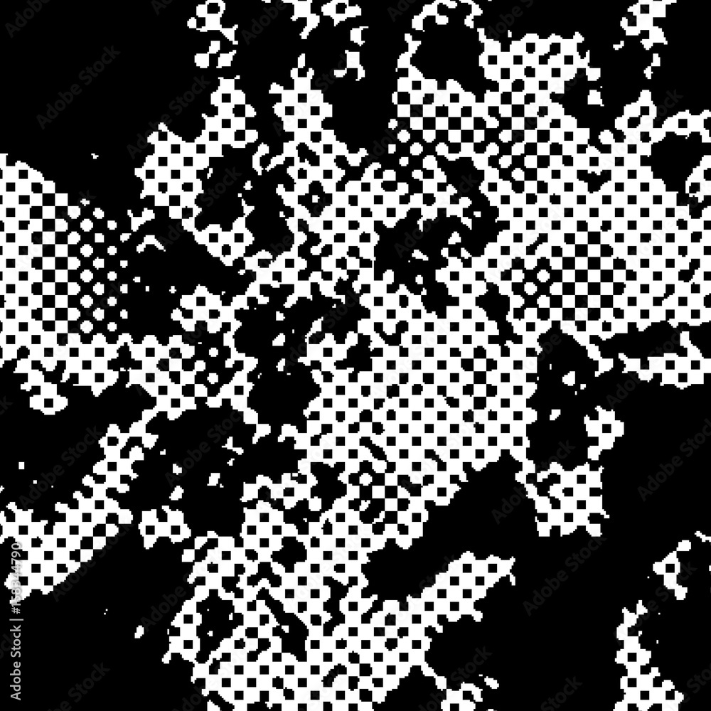 Halftone abstract seamless pattern in white and black colors. Vector modern background for design. Halftone abstract seamless pattern in white and black colors. Vector modern background for design.