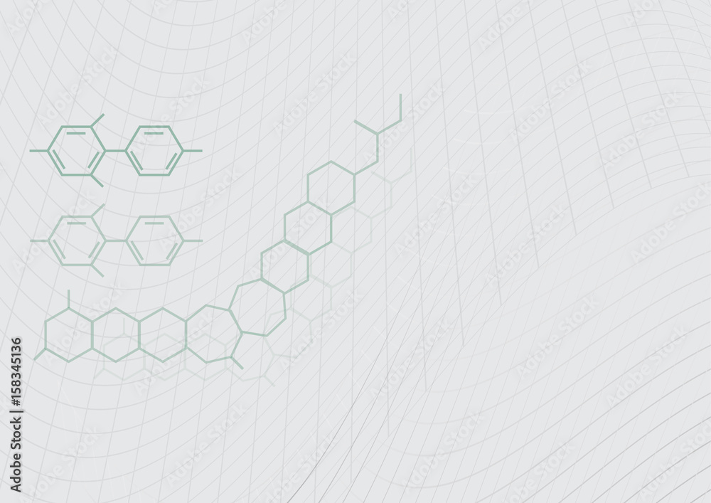 white vector chemical structure with mesh line modern science background white vector chemical structure with mesh line modern science background