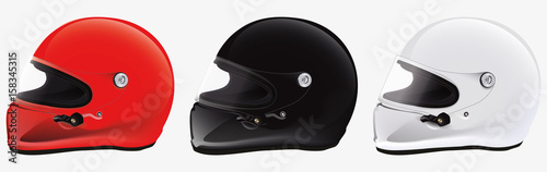 kit racing helmet vector
