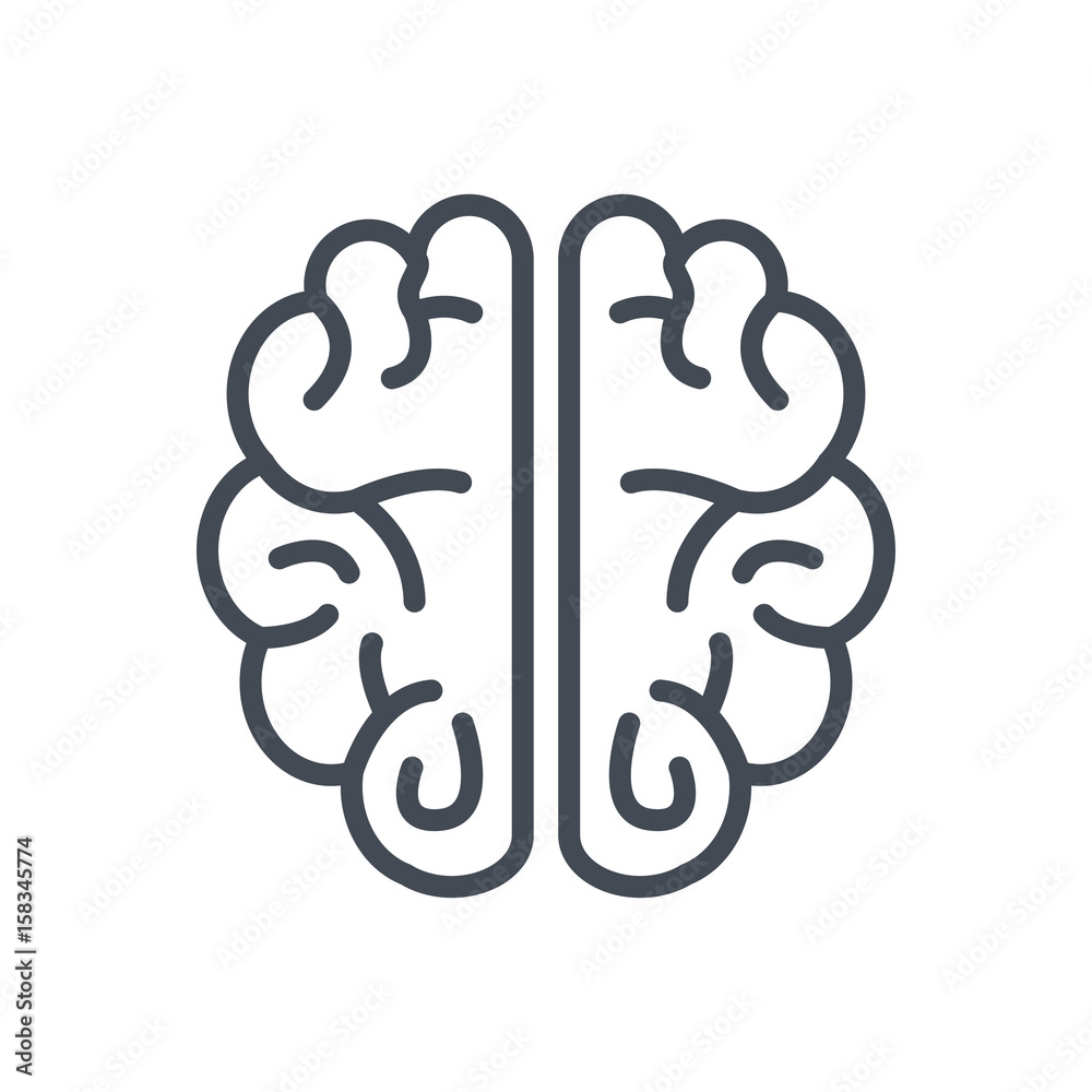 Business StartUp brain idea line icon Business StartUp brain idea line icon