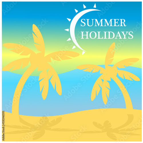 Summer holidays card