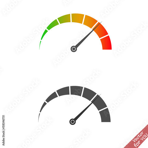 Speed test arrow vector icon