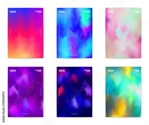 Collection of six poster templates