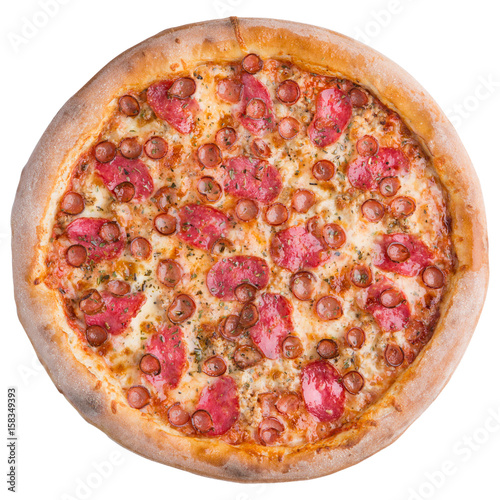 Pizza pepperoni. This picture is perfect for you to design your restaurant menus. Visit my page. You will be able to find an image for every pizza sold in your cafe or restaurant. photo
