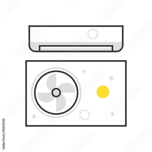 Color box air conditioning  icon