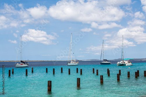 Four Sailboats in Belize