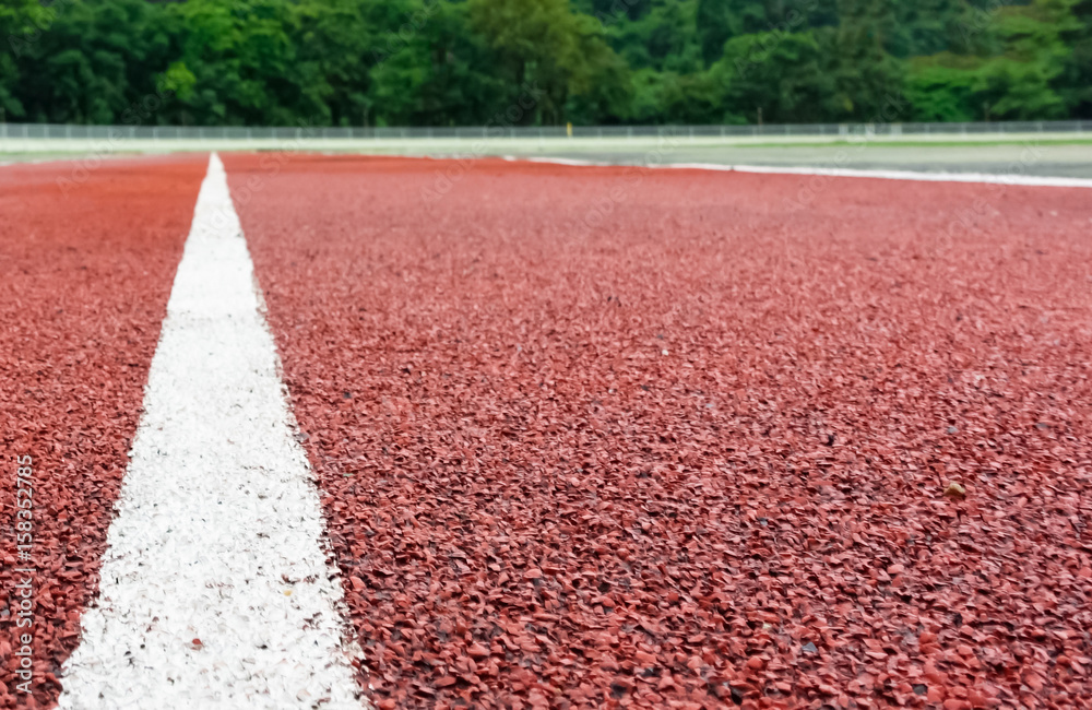 Obraz premium Running track for athletics and competition.