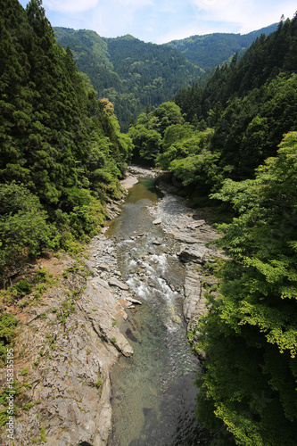 徳島県美馬市 剣峡の風景