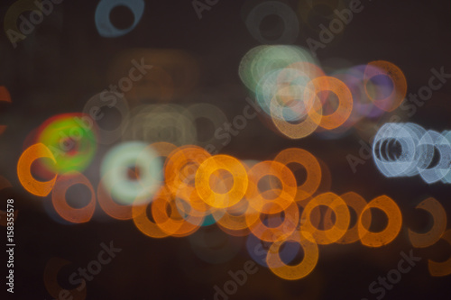 Photography Artistic blur and donut bokeh of downtown Kuala Lumpur, Malaysia