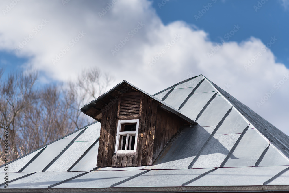 Triangular skylight of an attic Triangular skylight of an attic
