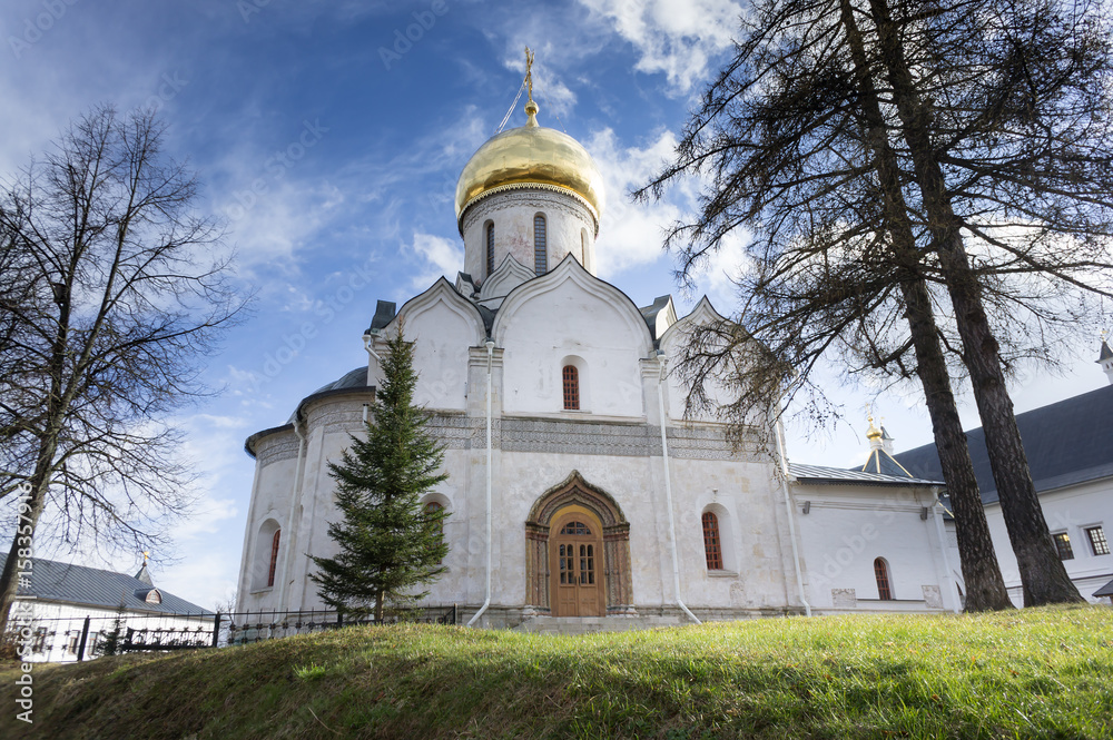 Medieval Savvino Storozhevsky monastery in Zvenigorod, Virgin nativity cathedral