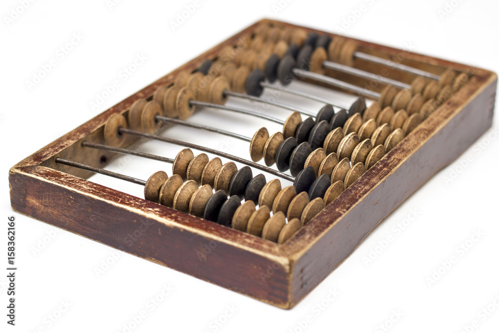 Abacus isolated on a white