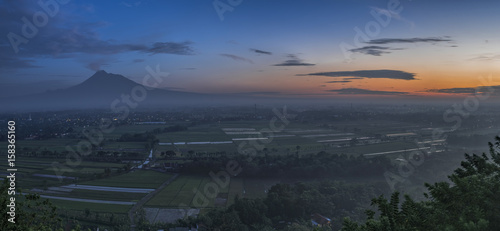 Java Rice field in Sunrise