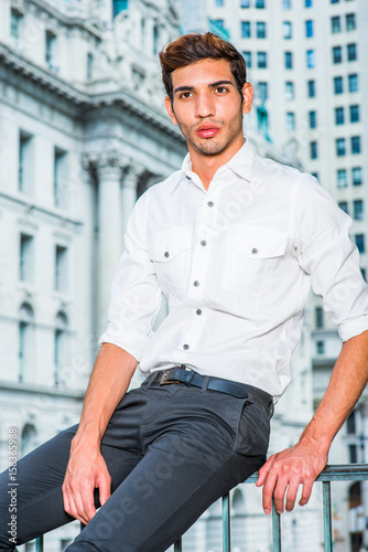 Portrait of Young American Man in New York