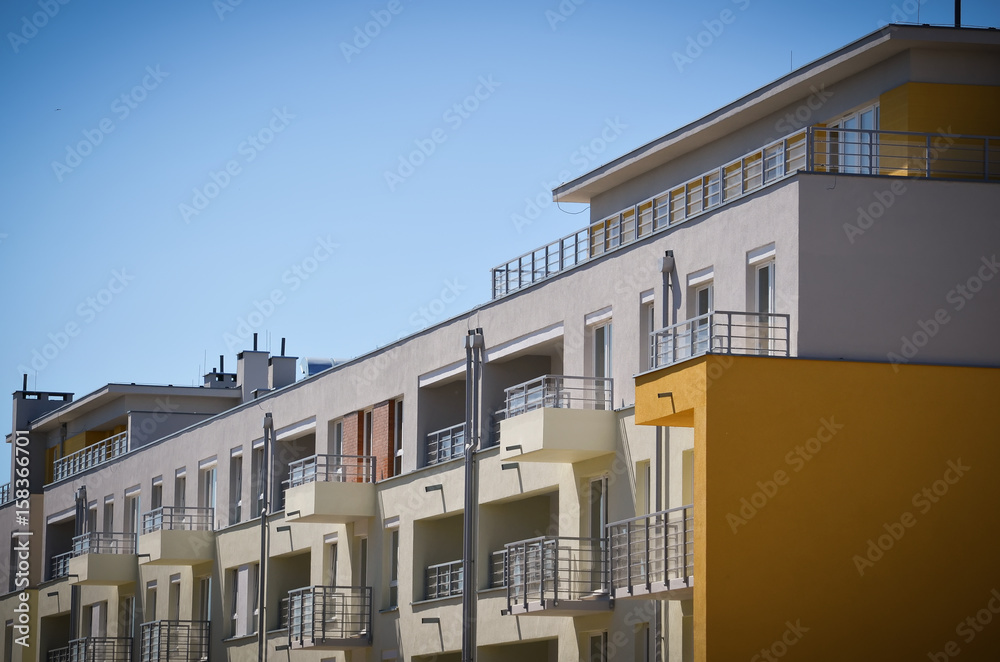 Modern Apartment New House with a Balcony and an Attic. Modern Apartment New House with a Balcony and an Attic.