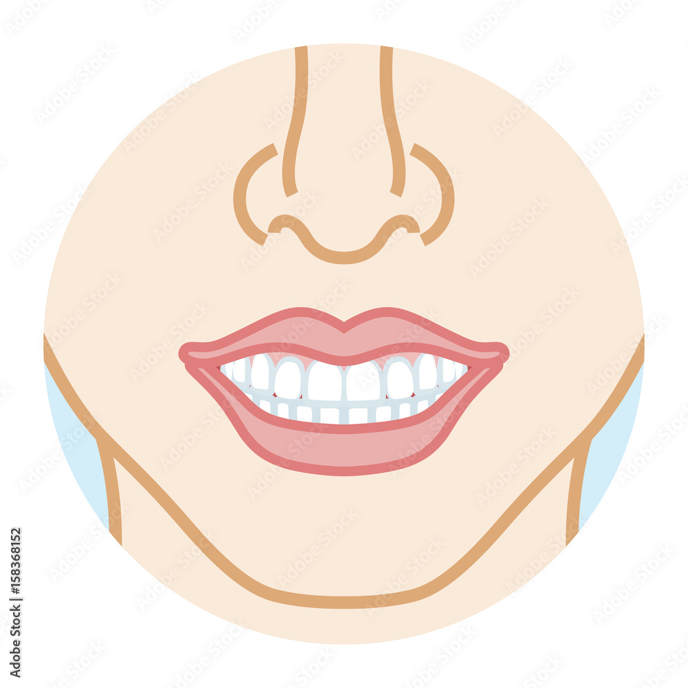 Beautiful white teeth and Good dentition Beautiful white teeth and Good dentition