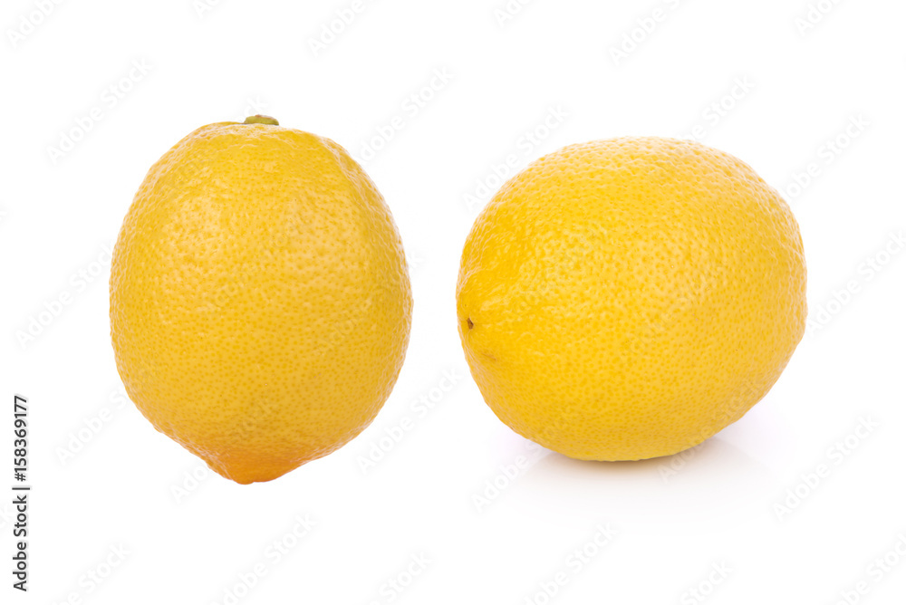Fresh lemon isolated on white background Fresh lemon isolated on white background