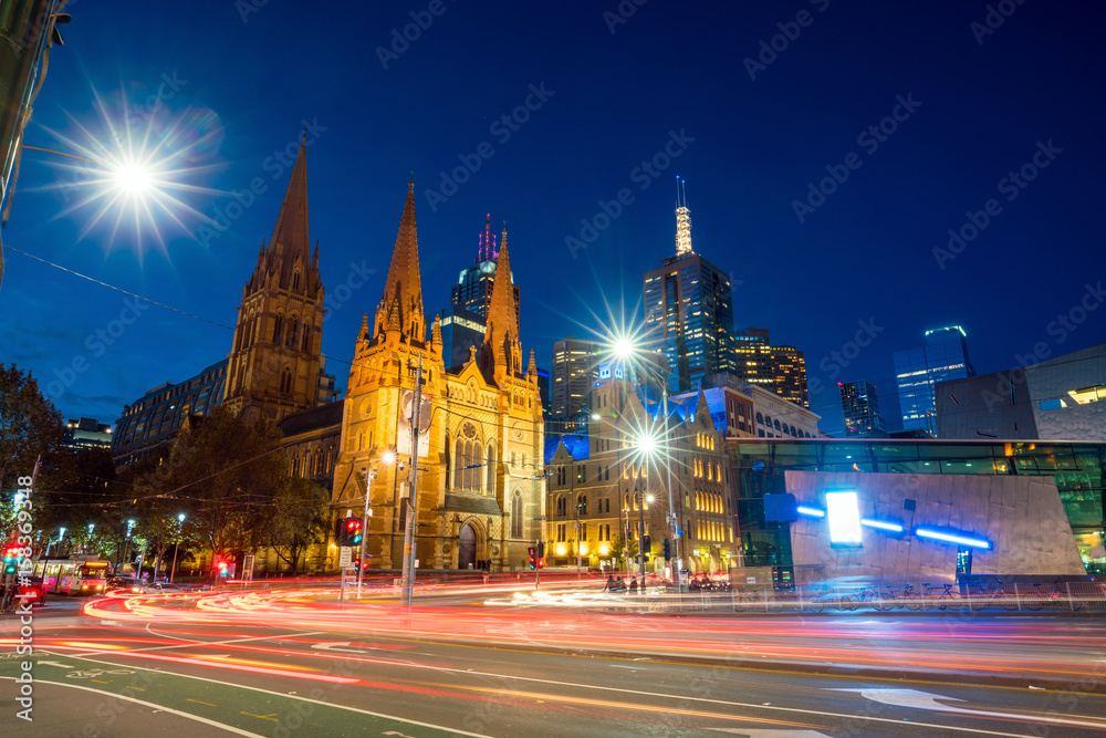 Fototapeta premium Downtown Melbourne city