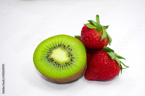 Kiwi + Strawberries = Perfect Combination
