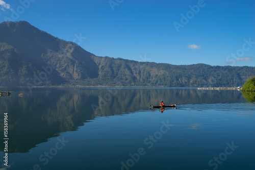 View of lake Batur in Bali, Indoensia