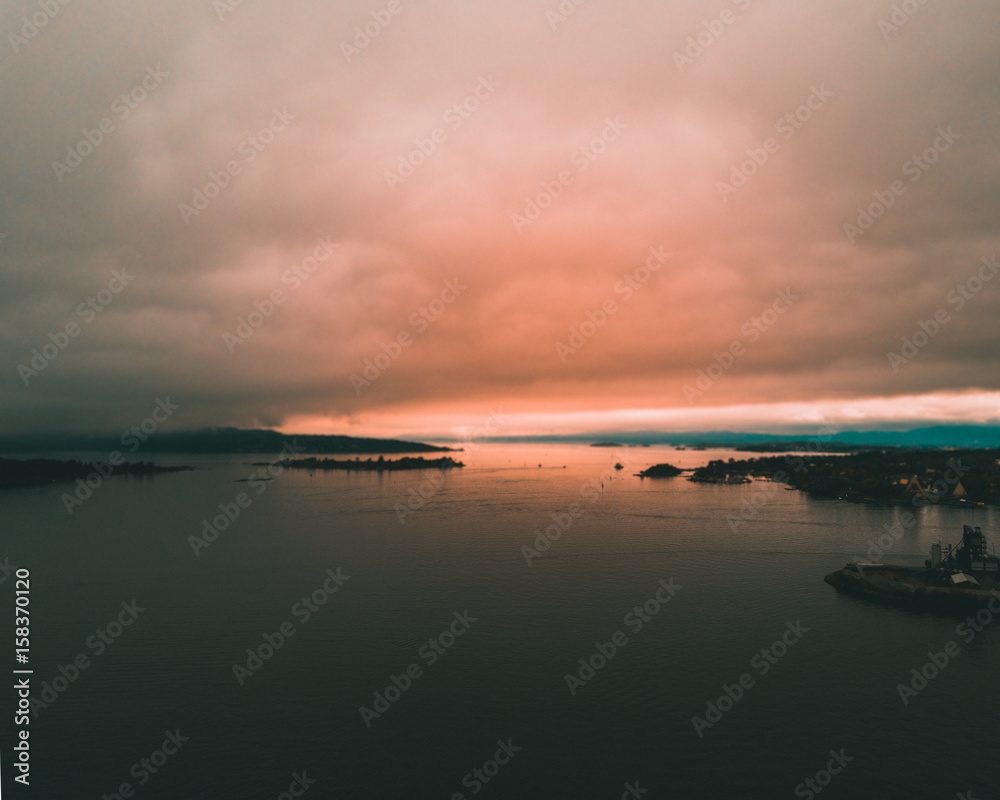 Obraz premium sunset ocean