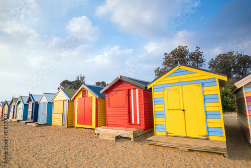 Colorful Beach House at Brighton Beach, Melbourne © f11photo