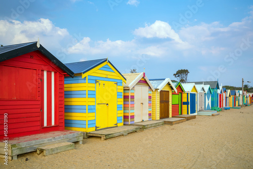 Colorful Beach House at Brighton Beach, Melbourne © f11photo