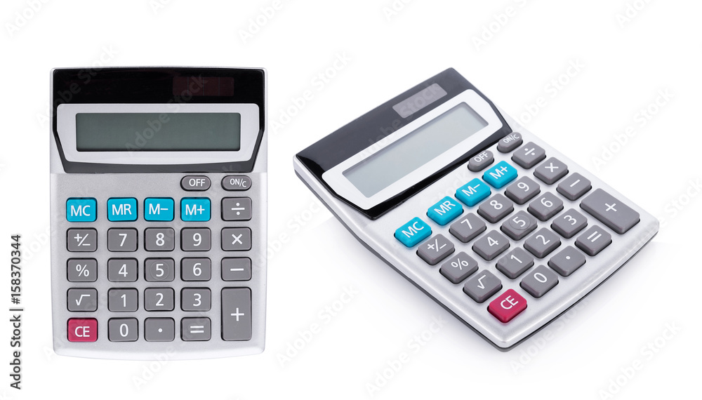 Calculator isolated on white background Calculator isolated on white background