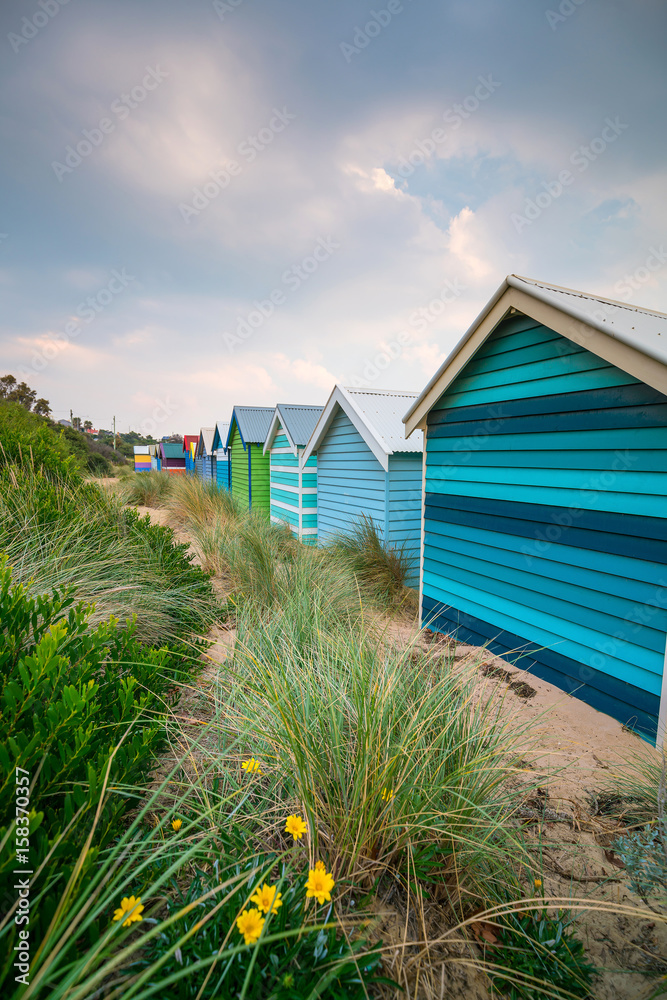 Colorful Beach House at Brighton Beach, Melbourne Colorful Beach House at Brighton Beach, Melbourne