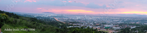 City scenery from Hat Yai public park view. © Dontree