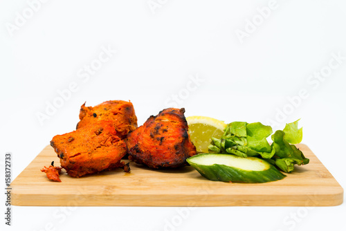 Indian food chicken Tikka Grill Flavor photo