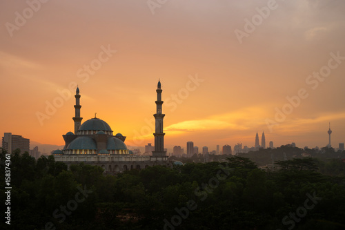 Photography The Federal Territory Mosque is one of the major mosque in Kuala Lumpur, Malaysia
