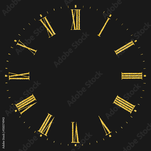 Roman numeral clock