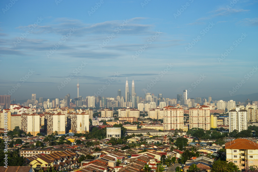 View of downtown Kuala Lumpur, Malaysia