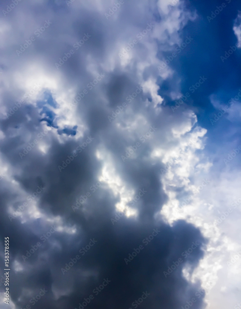 Fototapeta premium Blue sky clouds background