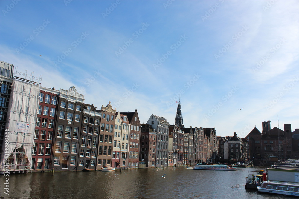 Urban landscape in Amsterdam Netherland