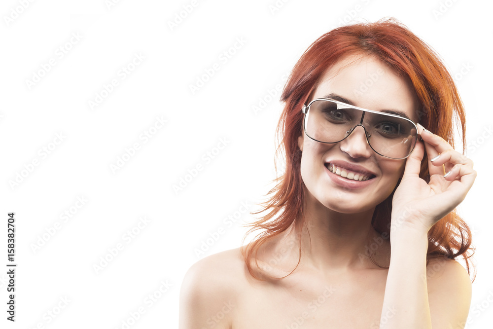 the redhead girl in sunglasses type 7