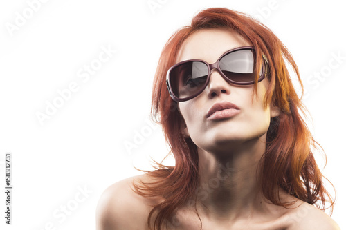 the redhead girl in sunglasses type 9