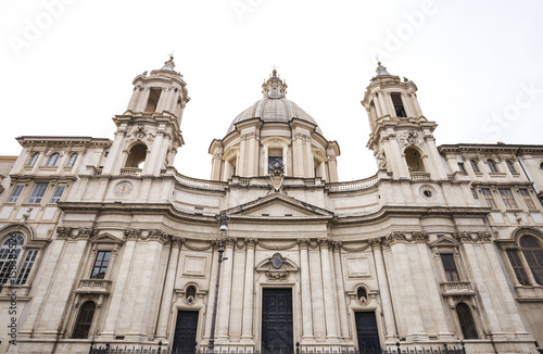 Church of Sant Agnese in Agone in Piazza Navona in Rome, Italy