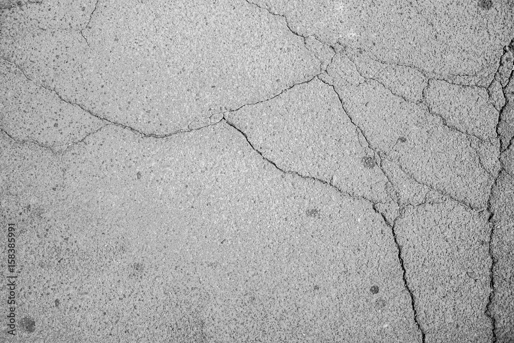 Obraz premium Cracked asphalt texture