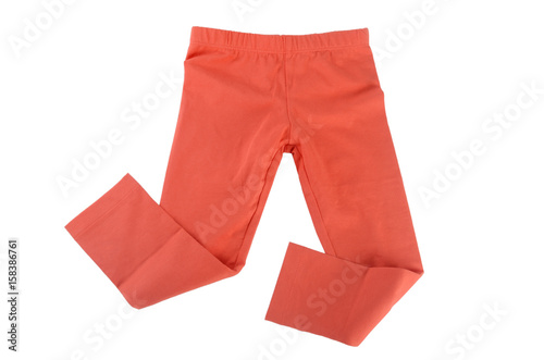 Child leggings isolated on white background
