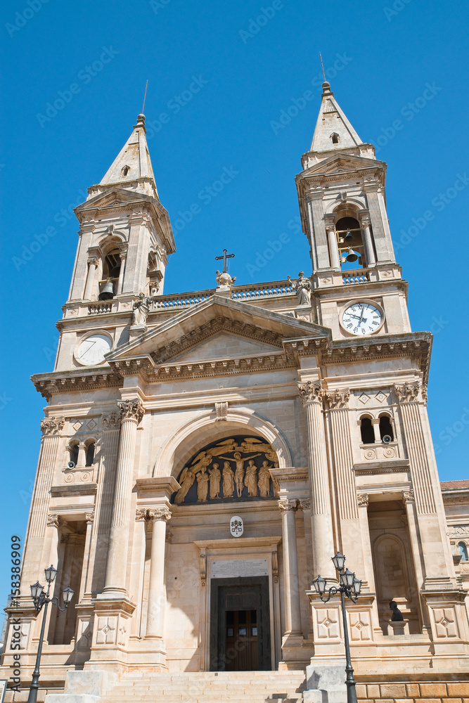 Basilica Church of SS. Cosma e Damiano. Alberobello. Puglia. Italy. 