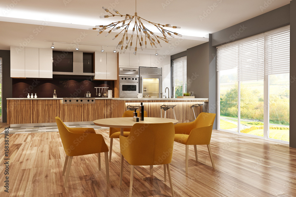 Fototapeta premium Modern house interior 