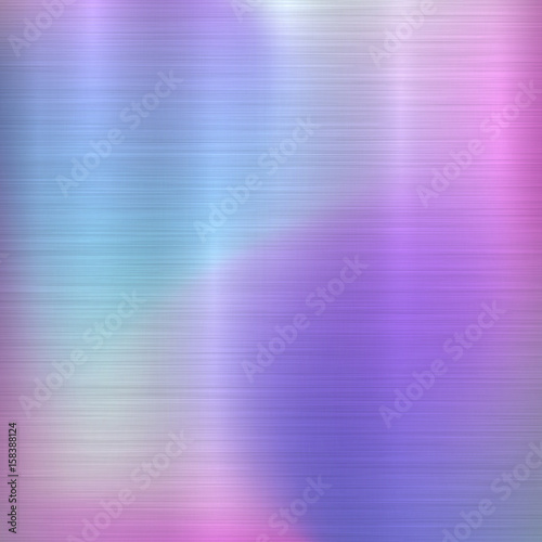 Metal abstract pastel colorful gradient technology background with polished, brushed texture, chrome, silver, steel, aluminum for design concepts, web, prints, wallpapers. Vector illustration.