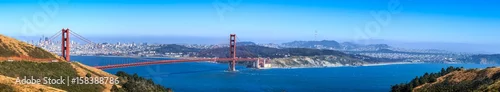 Obraz  z motywem Golden Gate Bridge and San Francisco